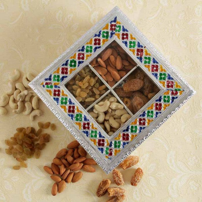Online Handicraft Gift Box with Dry Fruit Dry Fruit Gift Hamper